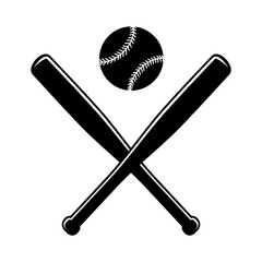 Baseball bat icon vector. Baseball illustration sign. Sport symbol. Softball logo.