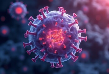 Close up of Virus Form Art