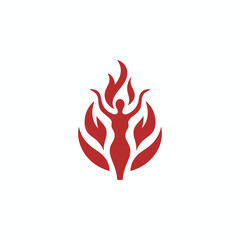 Fire goddess logo