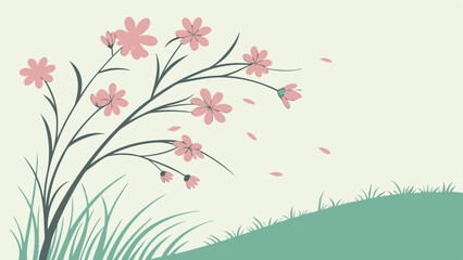 floral background with flowers