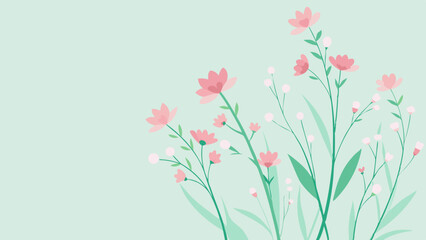 pink flowers background