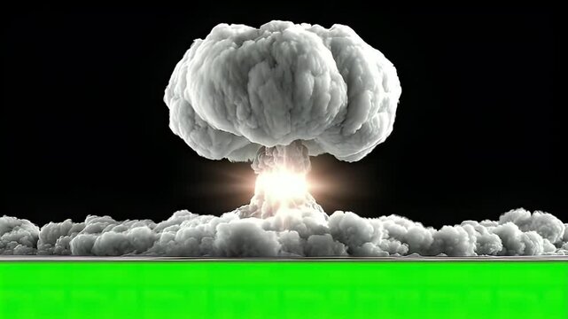 Atomic explosion graphic design