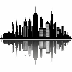Obraz premium city skyline vector
