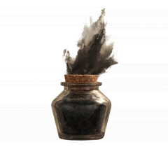 Mysterious Black Powder Erupting from Glass Jar