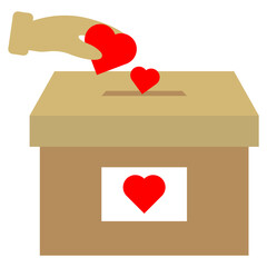 Flat Donation Box