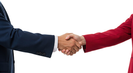 Isolated Business Handshake Agreement Partnership Collaboration