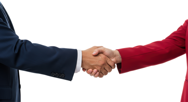 Isolated Business Handshake Agreement Partnership Collaboration