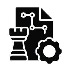 Strategic search Vector Icon which can easily modify or edit