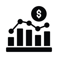 Growth rate Vector Icon which can easily modify or edit