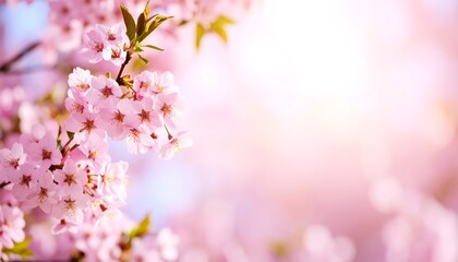 Spring blossoms in soft focus