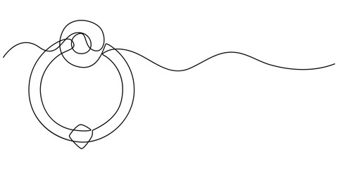 Old Door Knocker silhouette vector flat illustration design, Knocker, Antique door knocker outline icon transparent vector isolated, Golden door knob isolated on a white background, showcasing its