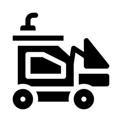 Wheel loader glyph icon