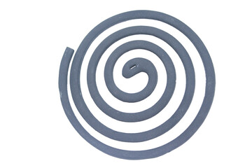 Black and white 3D render of a target spiral symbol,