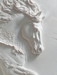  wall relief depicting a beautiful horse