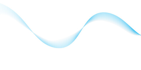  A minimalist, abstract wave illustration featuring a single, smooth,flowing light blue band against a clean white background.The band has a soft,translucent quality and curves gently across the frame