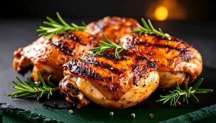 Grilled chicken thighs with rosemary (1)