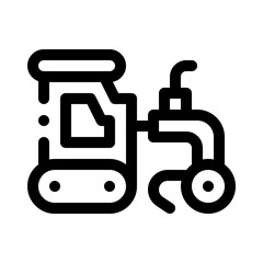 Grader line icon
