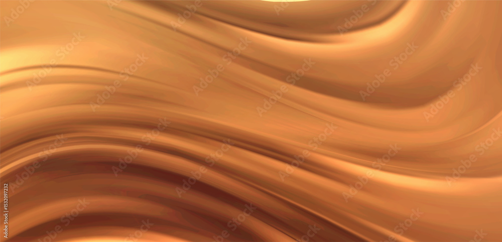 Aufkleber smooth elegant gold copper satin texture abstract background. luxurious flowing background design. v