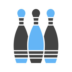 Bowling icon vector image. Suitable for mobile apps, web apps and print media.