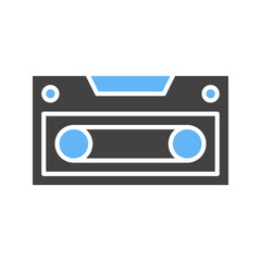 Casette icon vector image. Suitable for mobile apps, web apps and print media.