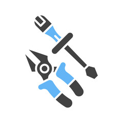 Construction Tools icon vector image. Suitable for mobile apps, web apps and print media.