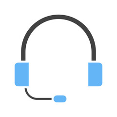 Headphones icon vector image. Suitable for mobile apps, web apps and print media.