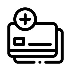 Health Insurance Card line icon