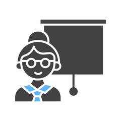 Lecture icon vector image. Suitable for mobile apps, web apps and print media.