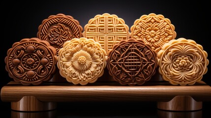 mooncakes to reunite during the Mid-Autumn Festival white white background 