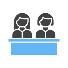 Students Sitting icon vector image. Suitable for mobile apps, web apps and print media.