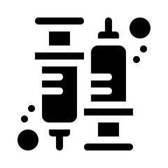 Syringe glyph icon