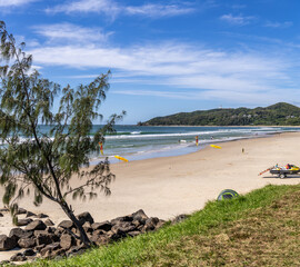 Byron Bay, New South Wales, looking towards the Byron Bay Lighthouse.