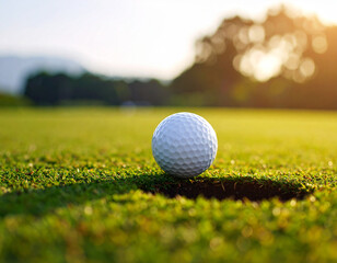golf ball on green grass