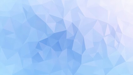Abstract polygonal background in shades of light blue and white creating a geometric design effect