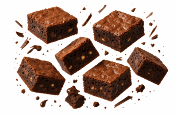 Indulgent chocolate brownies, perfectly baked with nuts and chocolate.