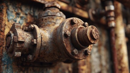 High-Quality Stock image of old industrial valve.