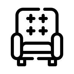 Armchair line icon