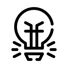 Lamp line icon