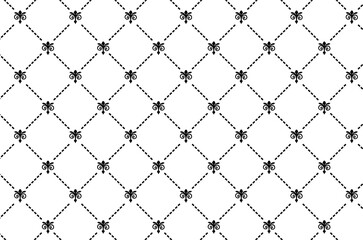 Abstract Flower Pattern Background vector illustration.