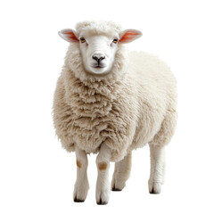 Obraz premium Sheep isolated on transparent background.