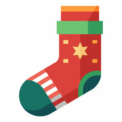 christmas sock with gifts
