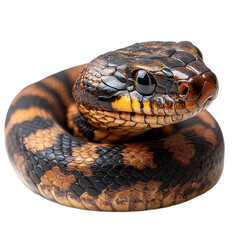 Fototapeta premium Snake isolated on transparent background.