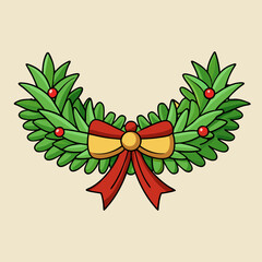 christmas wreath with bells