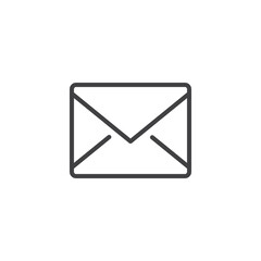 Envelope mail line icon