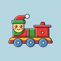 toy train on a white background
