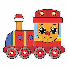 colorful toy train