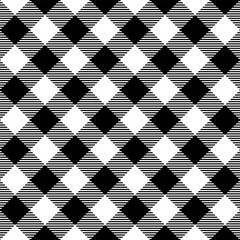 Fabric pattern,  black and white checkered pattern, gift wrapping paper , seamless pattern 
