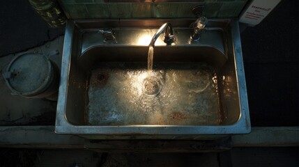 High-Quality Stock image of car wash basin.