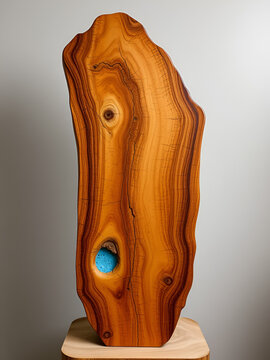 gread amazing Amboyna wood burl back dot painted exotic