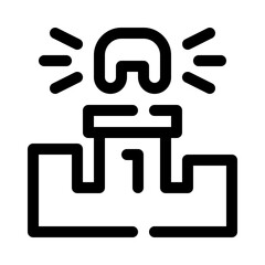 Leaderboard line icon